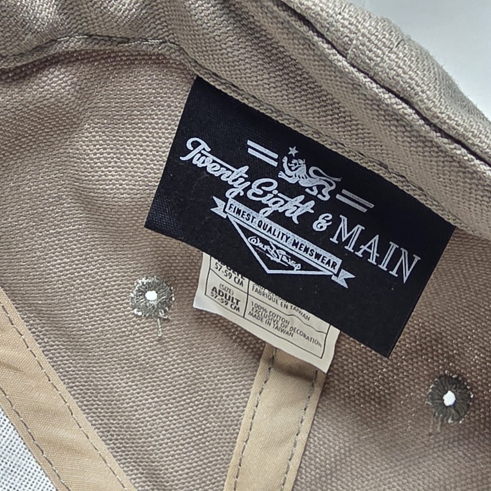 Disney‎ Twenty Eight and Main Hat Ball Cap adj Leather strap EUC - Picture 7 of 8